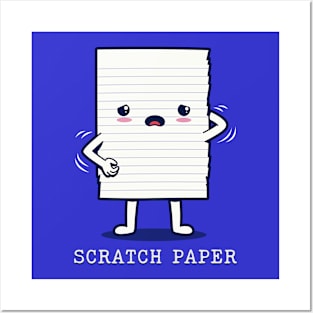 Funny Kawaii Paper Pun Clever Joke Original Funny Cartoon Posters and Art